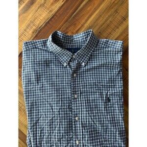 Polo Ralph Lauren Dress Shirt Mens Sz XXL Plaid Checkered